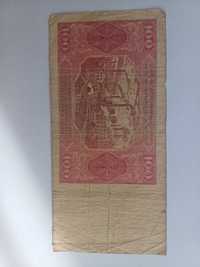 Sto zł 100 unikat banknot 1948 prl okaz kolekcjonerski pieniądze