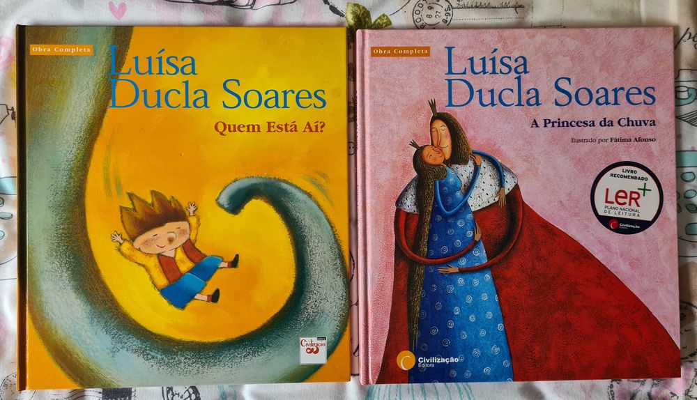 2 livros da coleção infantil "Obra Completa de Luísa Ducla Soares"
