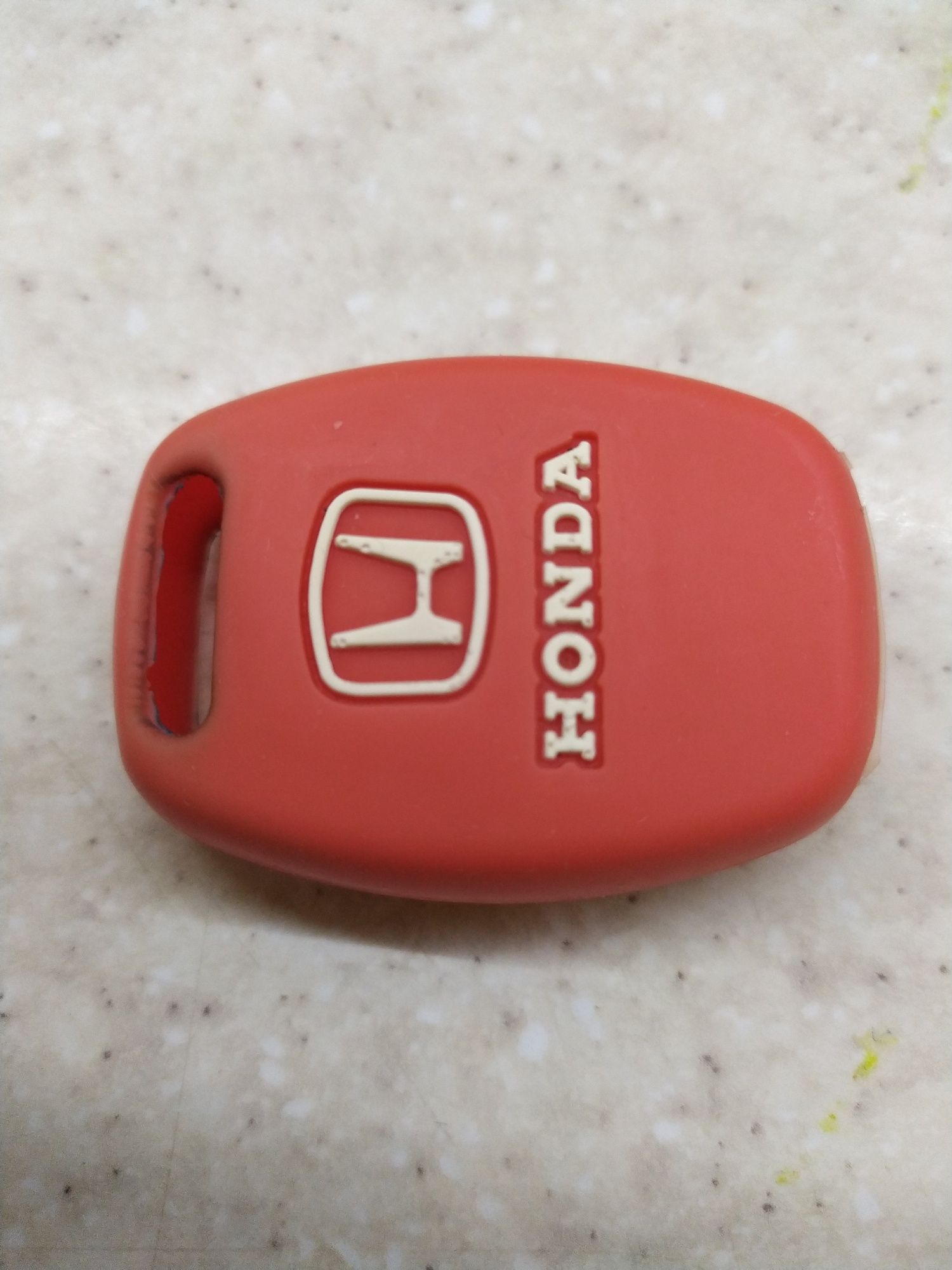 Чехол силиконовый для ключа Honda Accord, civic Pilot 2 кнопки,Красный