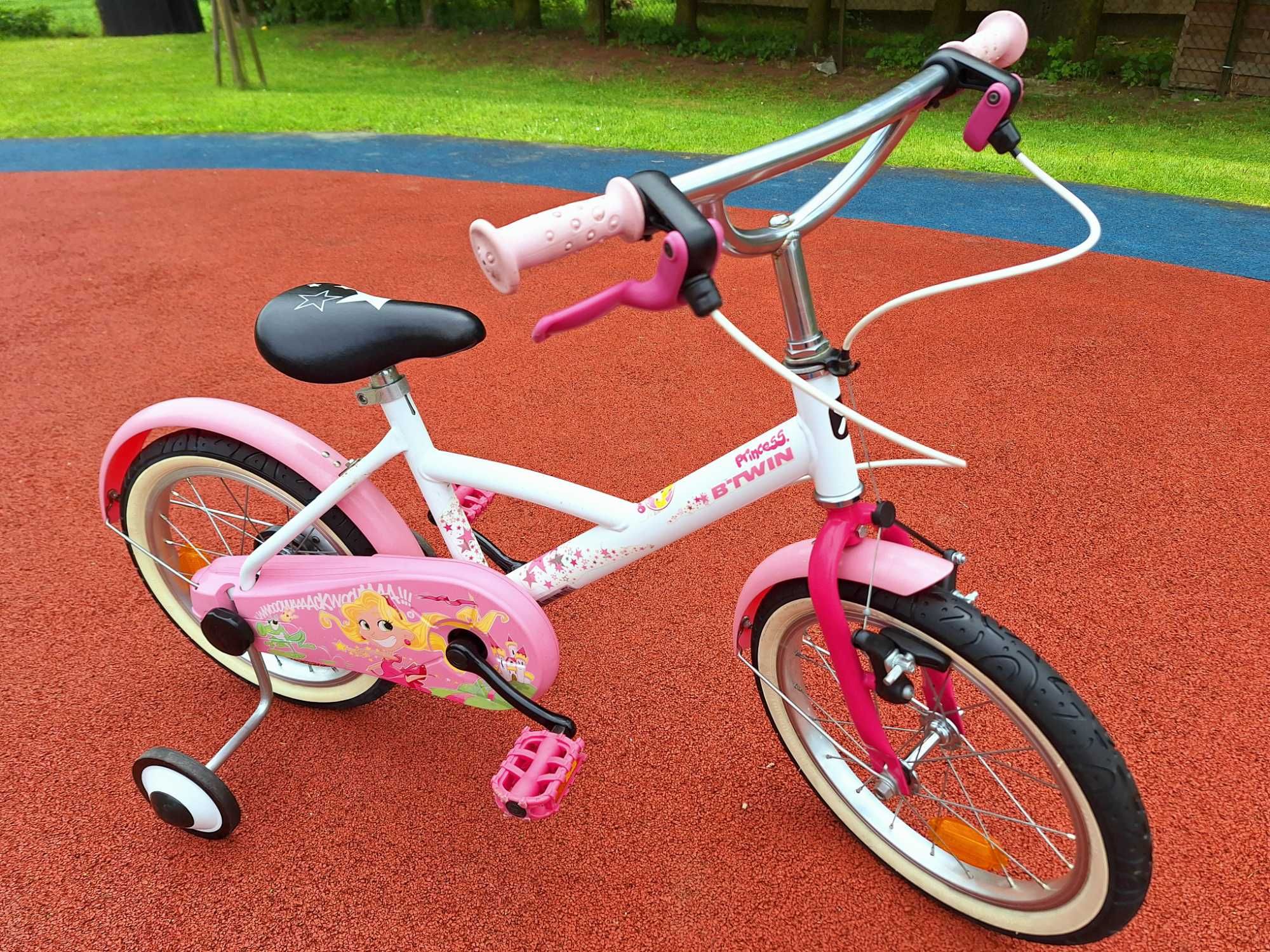 PIĘKNY rower BTWIN Princess dla dziewczynki koła 16 cali w bdb stanie