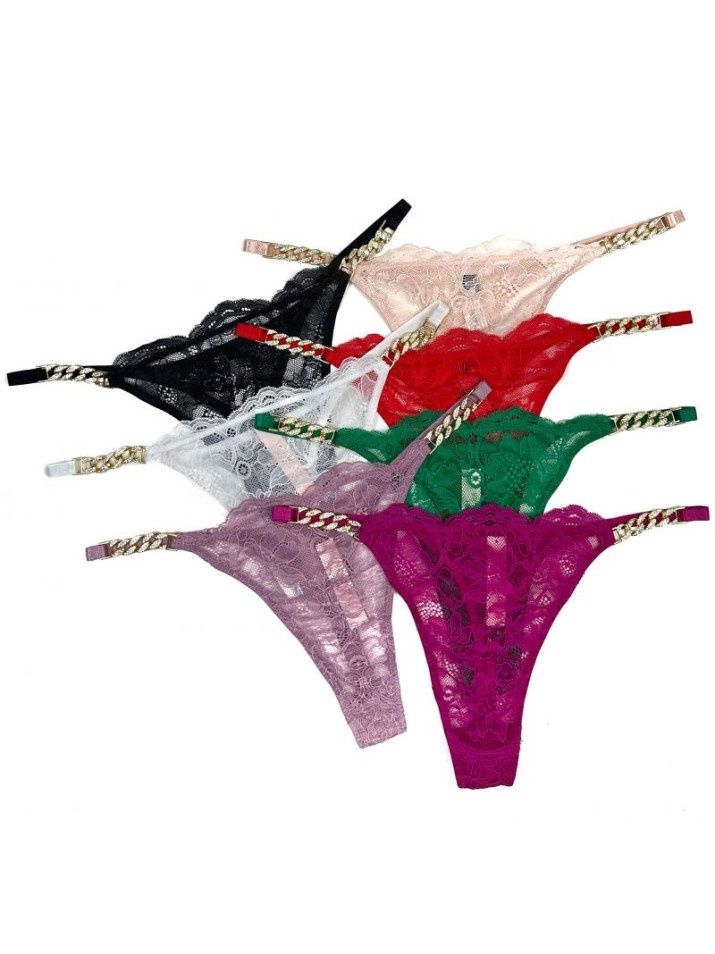 Жіночі трусики Victoria's Secret прописні зі стразами стрінги бразиліа