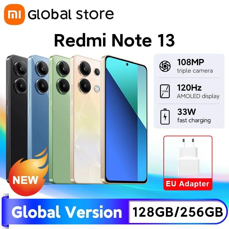 Xiaomi Redmi Note 13 8/256 з NFC + чохол і плівка #  Snapdragon 685