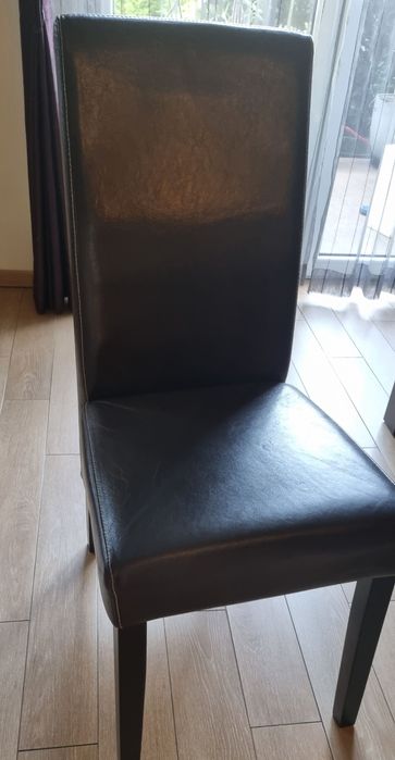 Krzesła skórzane (skóra naturalna) do salonu/jadalni