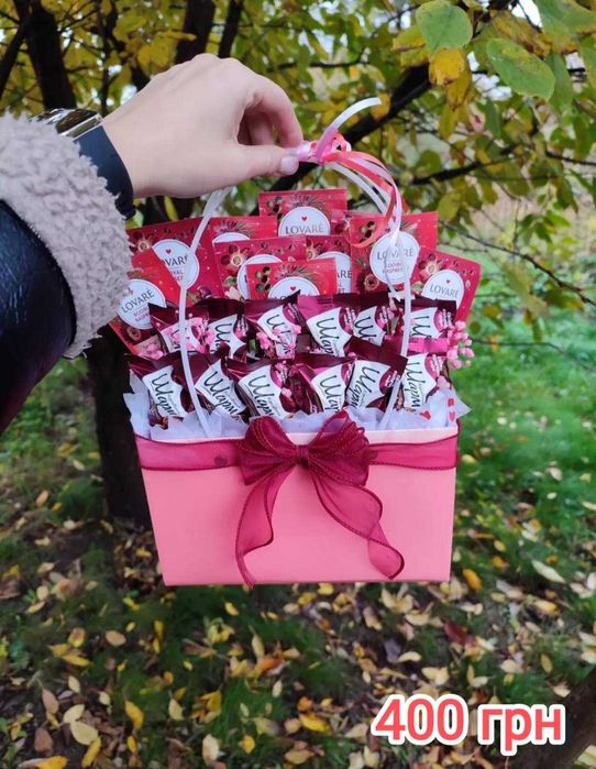 Солодкий букет з цукерок