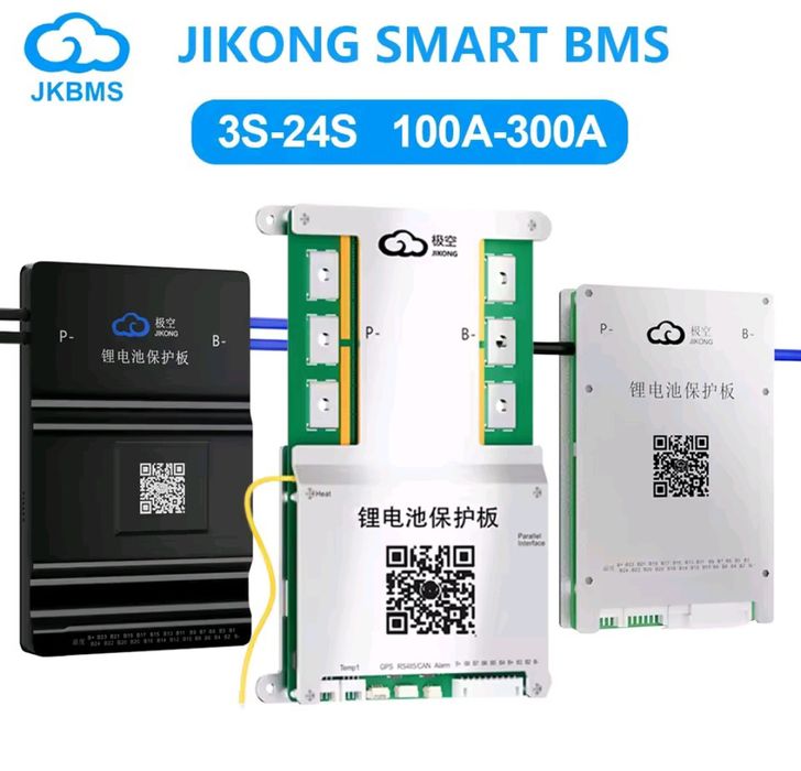 JK Jikong Smart BMS 3-8S B1A20S15P 48-72-96V 150A 1A balance Смарт БМС
