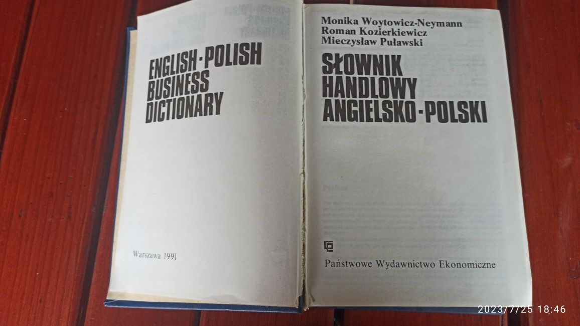 Słowniki angielsko polskie, wzory korespondencji, biznes, finanse