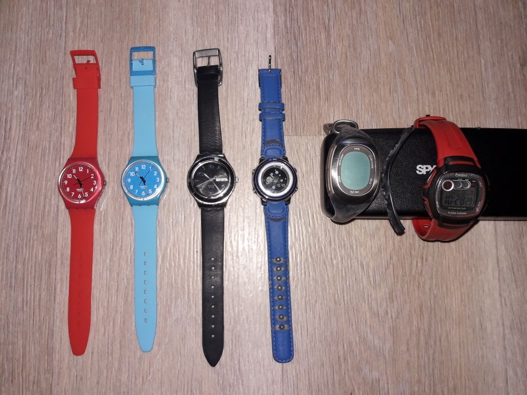 Часы Swatch, Casio, Nike