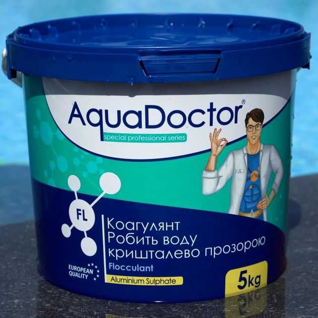 Химия для бассейна AquaDoctor Аква доктор хлор альгицид коагулянт pH-