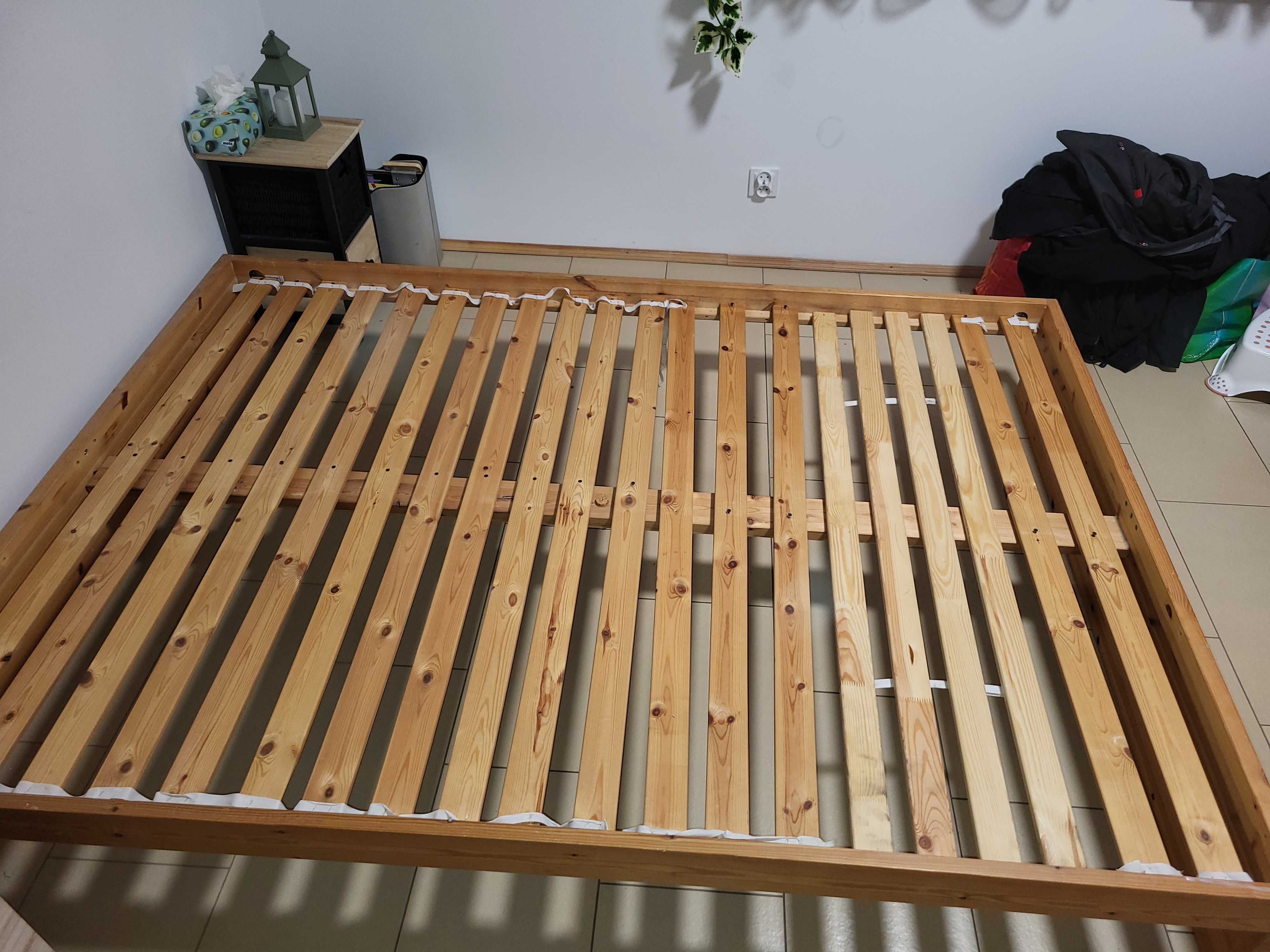 Rama łóżka 140x200 drewno Ikea loft   stelaż