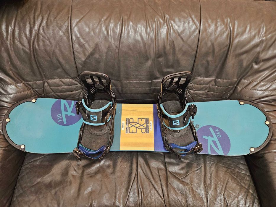 W ładnym stanie deska snowboardowa Rossignol 110cm z wiązaniami