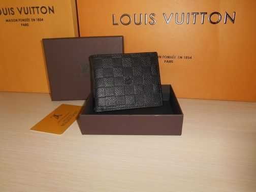 Louis Vuitton portmonetka Czarny portfel męski 009В-1