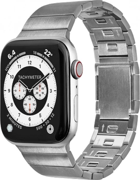 Bransoleta LAUT LINK 2.0 na Apple Watch 42 / 44 / 45 / 49 mm - srebrna