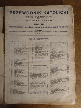 Przewodnik katolicki 1934 cały rocznik unikat kolekcjonerski magazyn