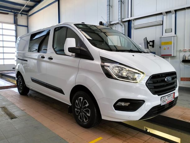 Ford Transit Custom Long Brygadówka 6 osób Ledy Navi Tempomat Pdc 2019