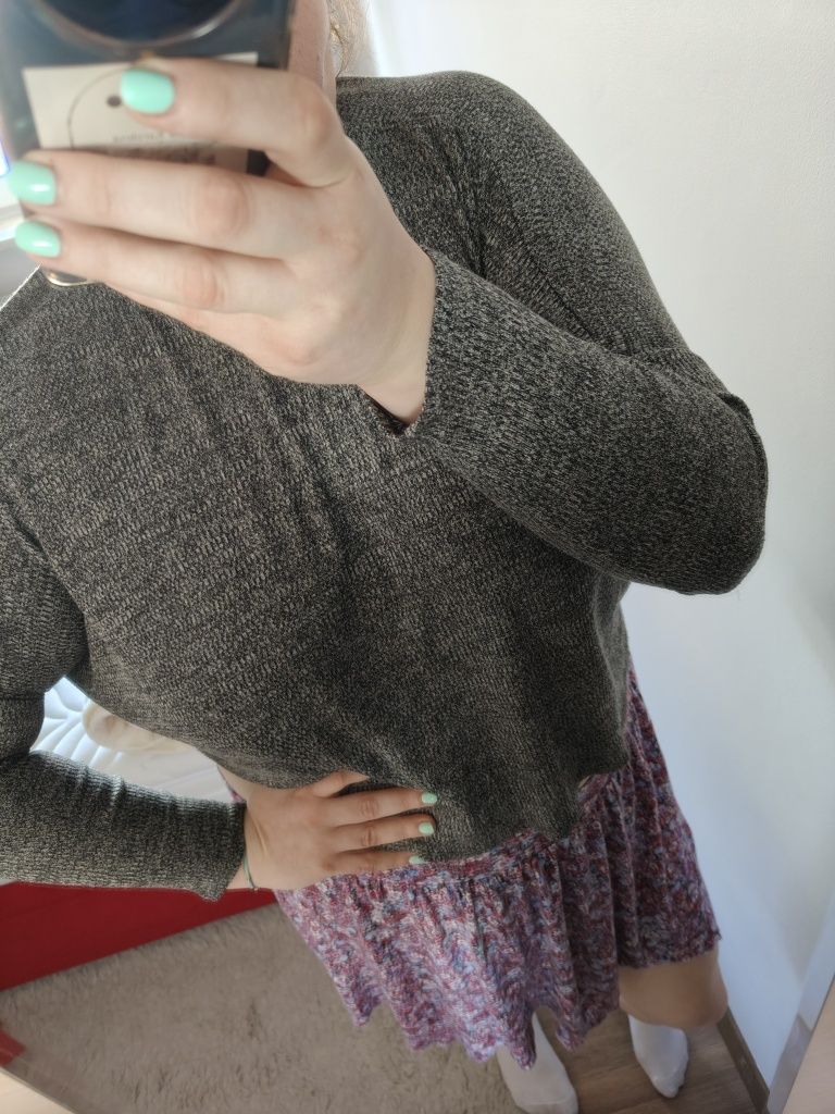 Bluzka, sweter z długim rękawem, rozmiar plus size, NOWA, wiskoza.