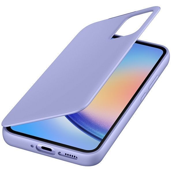 Etui Samsung Smart View Wallet Case dla Galaxy A34 5G - Jagodowy