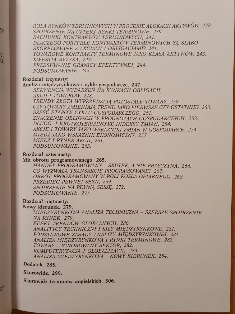 Międzyrynkowa analiza techniczna  John J. Murphy