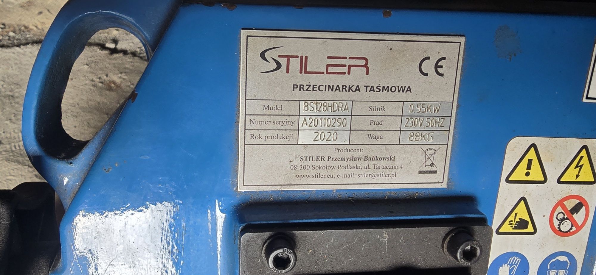 Pila taśmowa  przecinarka STILER 128HDRA 230V CHŁODZENIE