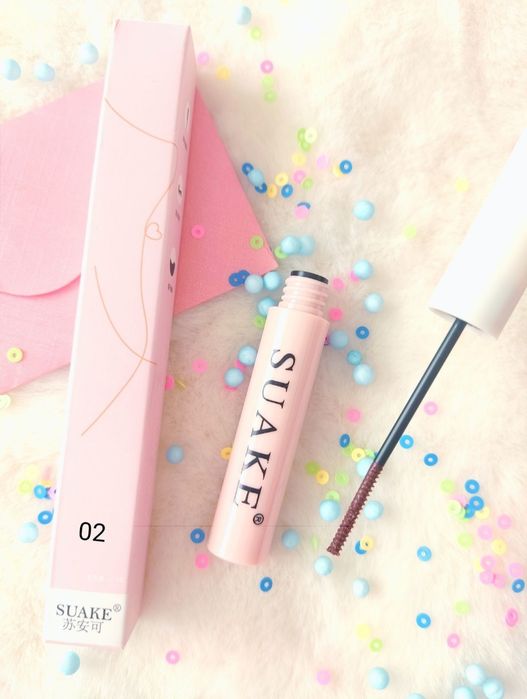 Nowy tusz do rzęs maskara mascara brązowa suake 02 kosmetyk makijaż