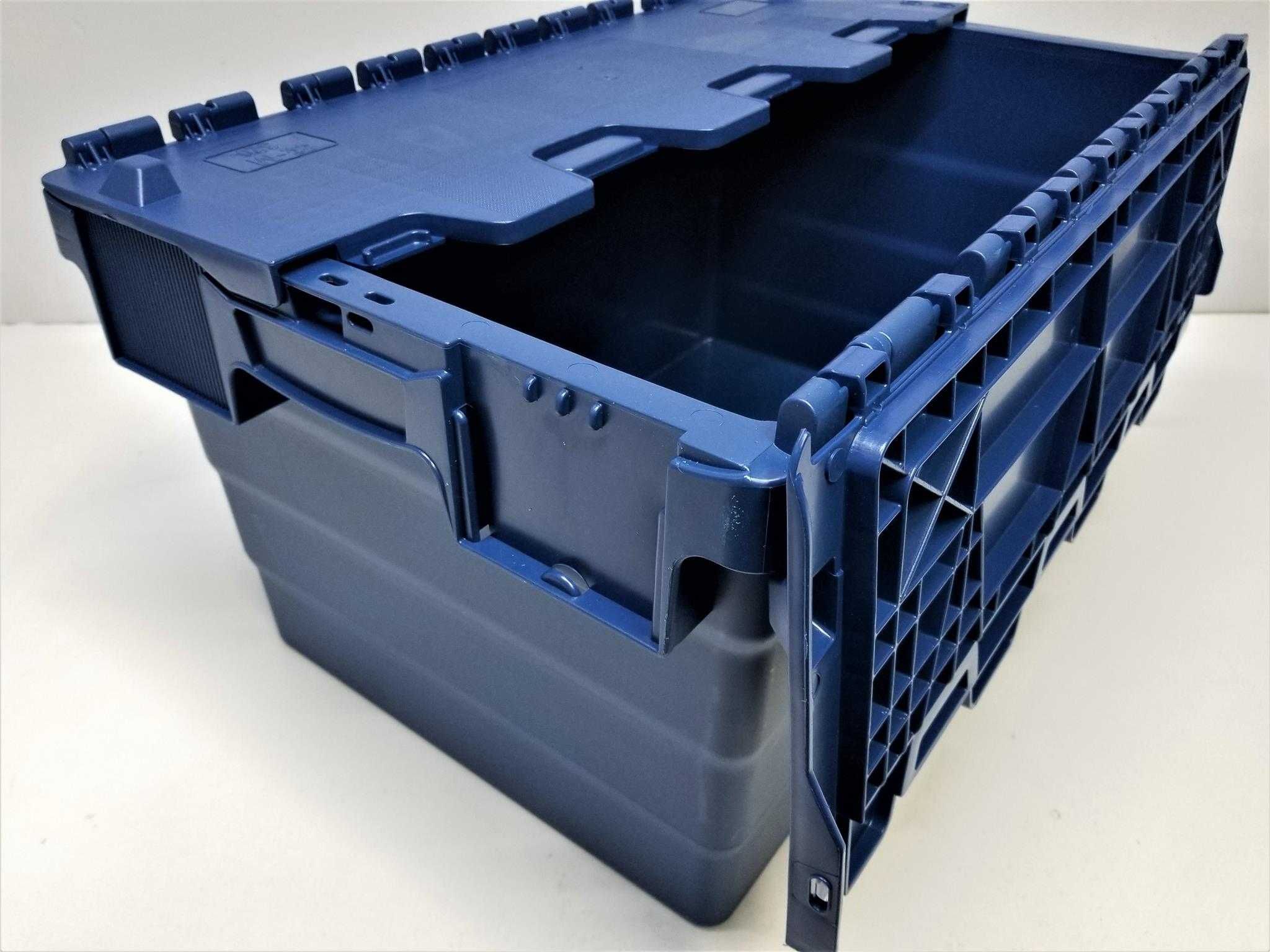 Pojemnik Skrzynka Kosz Magazynowy Transportowy Zamykany-60x40x41cm.