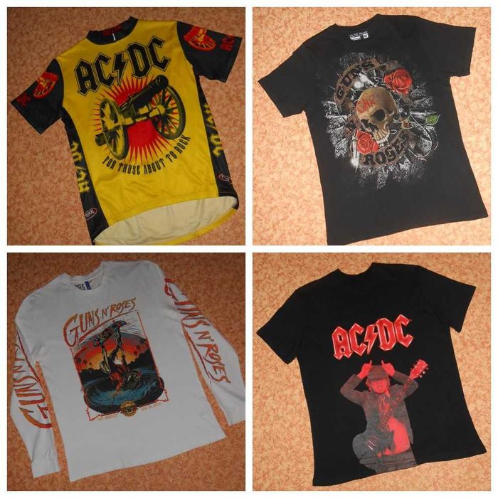 Круті Футболки AC/DC Guns N’ Roses мерч