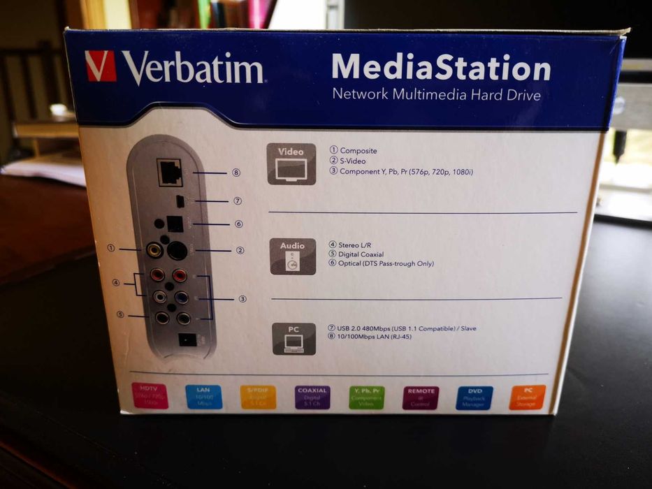 verbatim media station 500 гб
