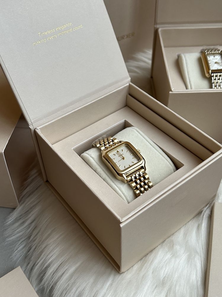 Годинник золотий burker macy gold white оригінал