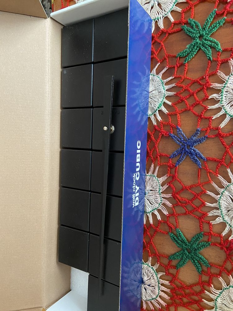 Zegar ścienny nowy koloru czarnego DIY CUBIC KARLSSON