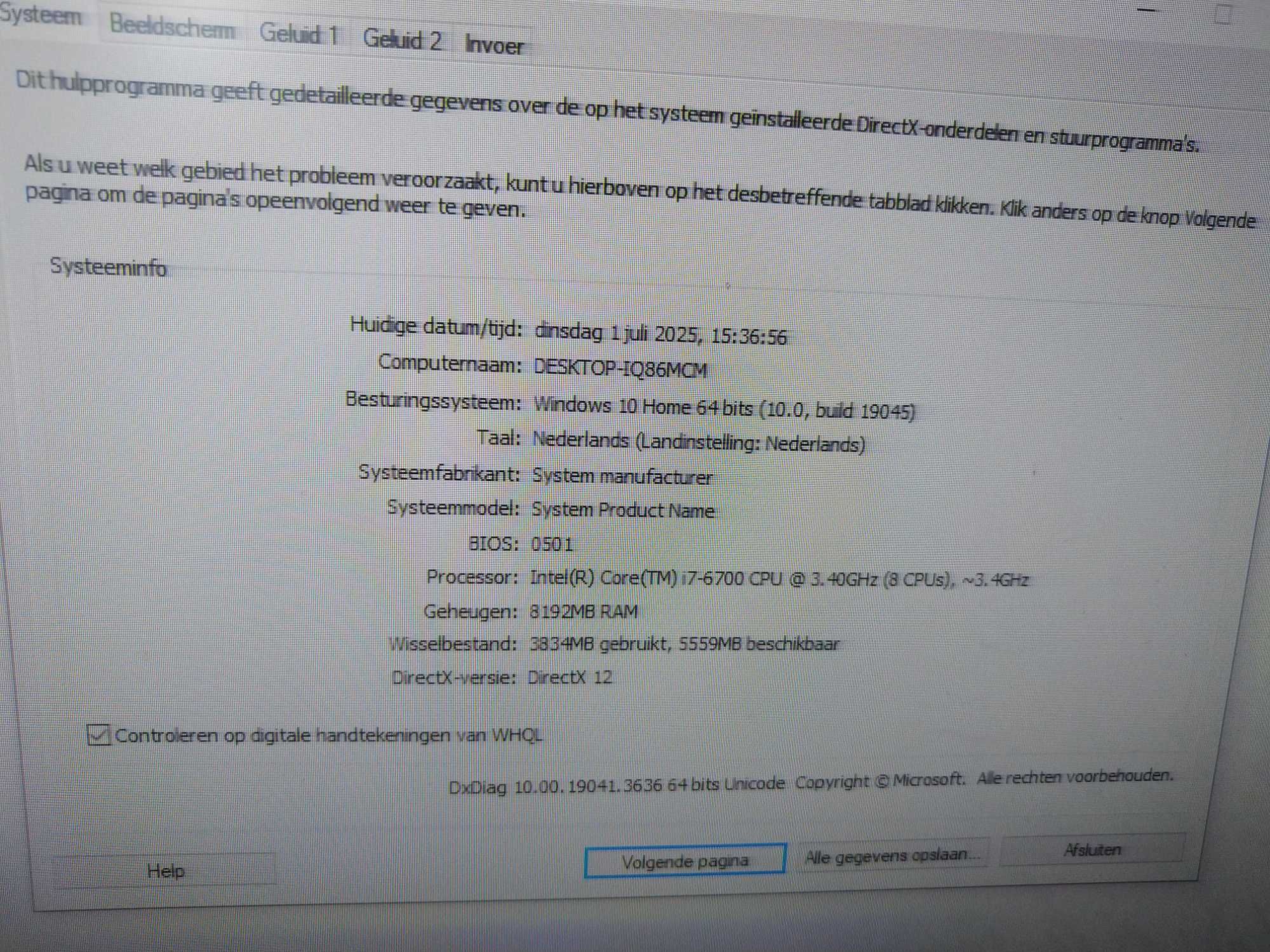 Komputer PC  I7-6700 4 Cores 3,4 GHZ 8GB DDR3 240 GB SSD