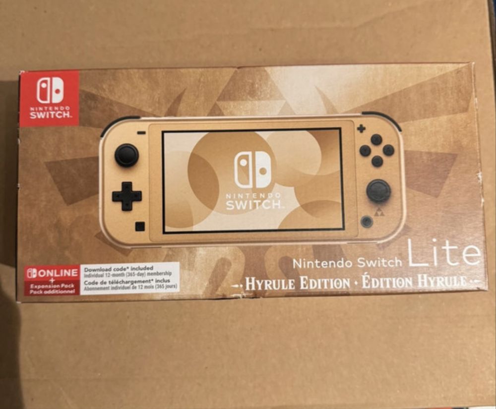 Nintendo Switch Lite Console Hyrule limited Edition Gold Zelda Console