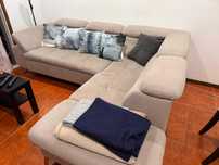 Sofá Chaise Longue Bege