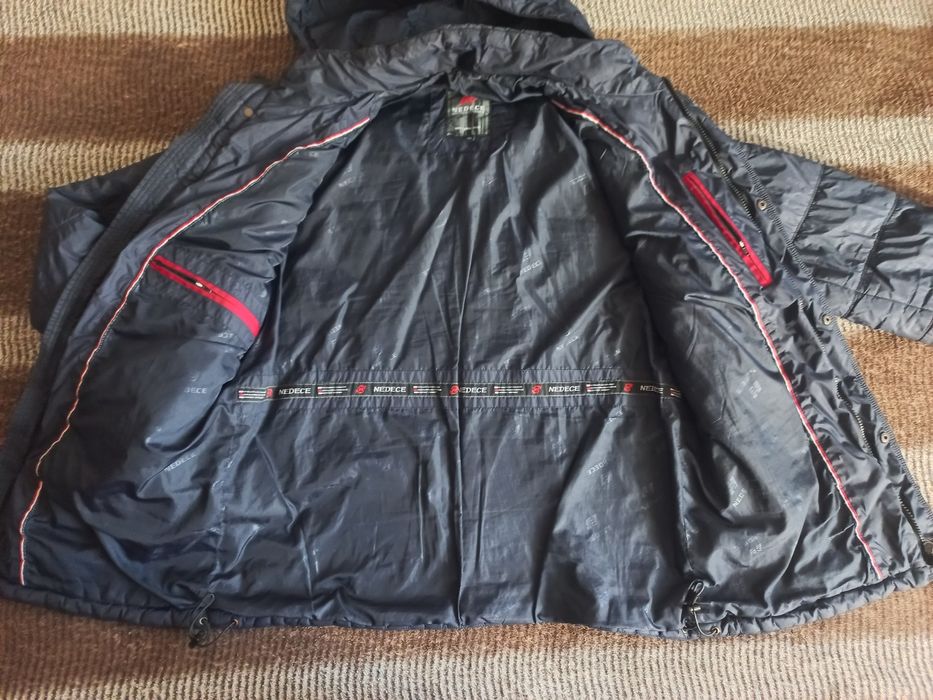 Темно-синя осіння чоловіча куртка, демісезонна куртка, тепла курточка