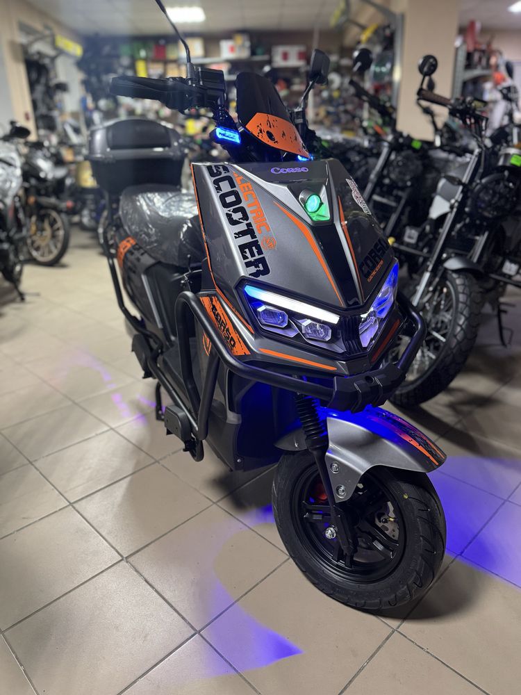 Електроскутер CORSO BULLET 72В 2000ват. Доставка