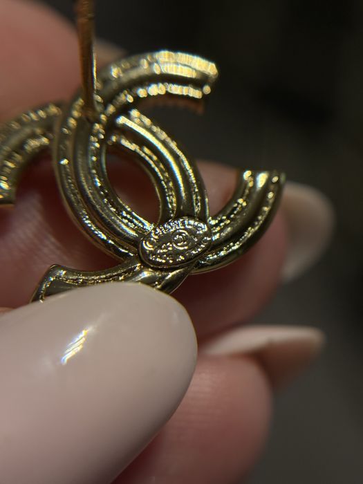 Kolczyki Chanel złoto