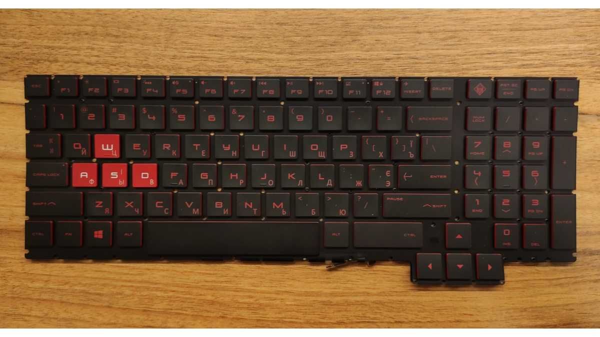 Клавиатура с подсветкой HP Shadow Elf 3, OMEN 15-CE, OMEN 15-CE006TX,