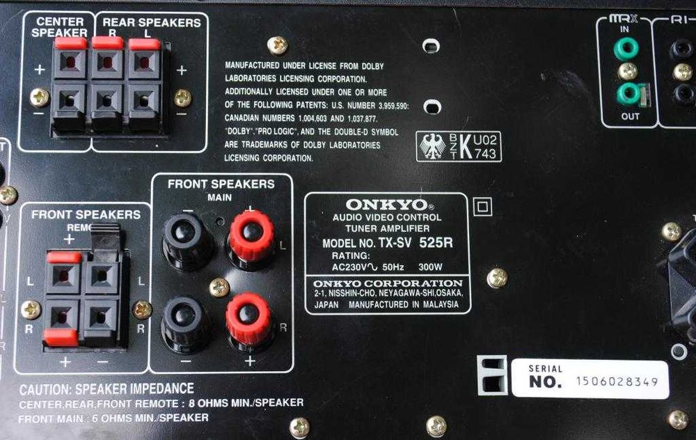 Усилитель. Підсилювач Onkyo TX SV 525R .