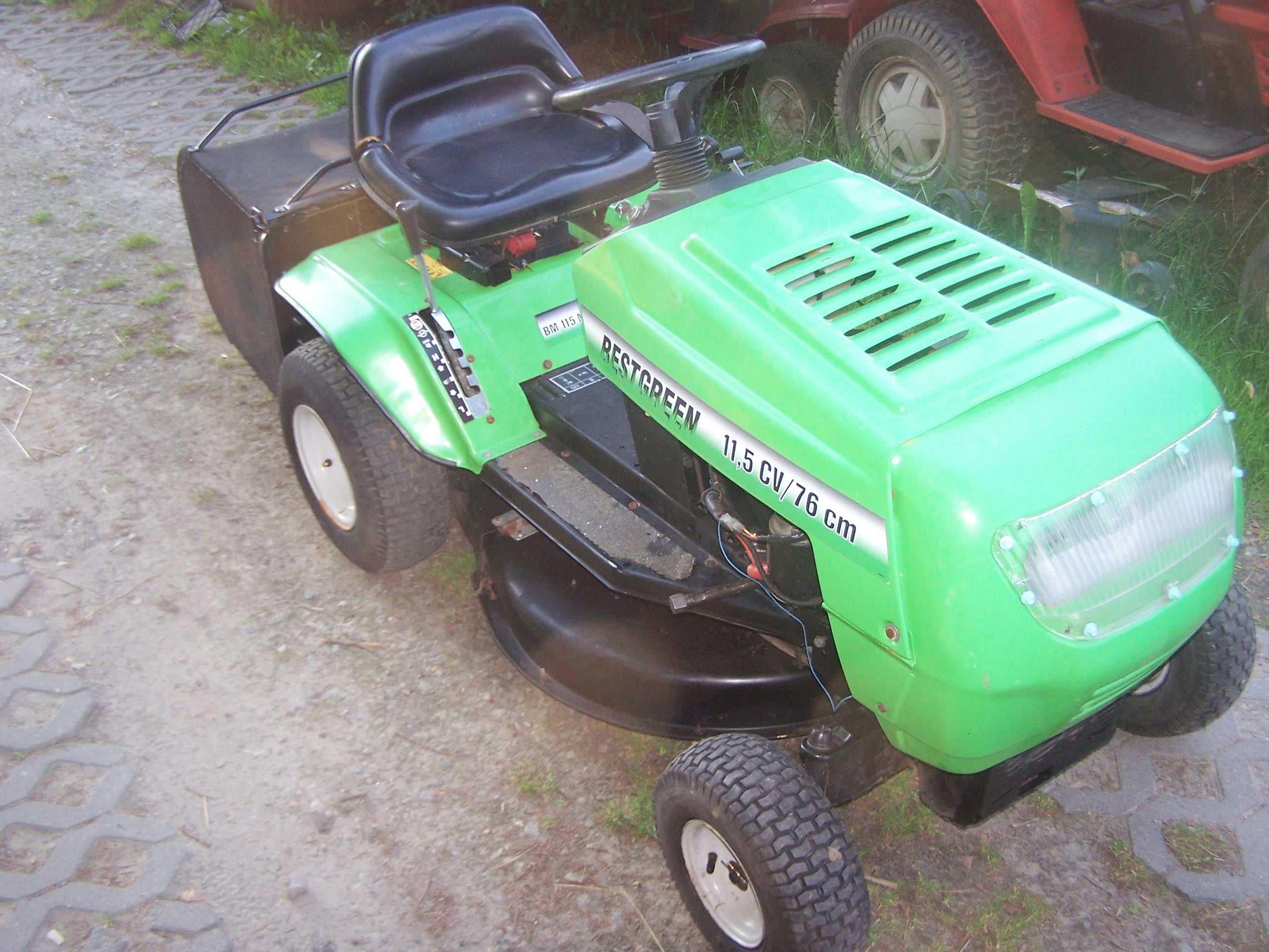 Traktorek Bestgreen,TEC 13KM,skrzynia manual,kosz,szer 76cm,sprawny