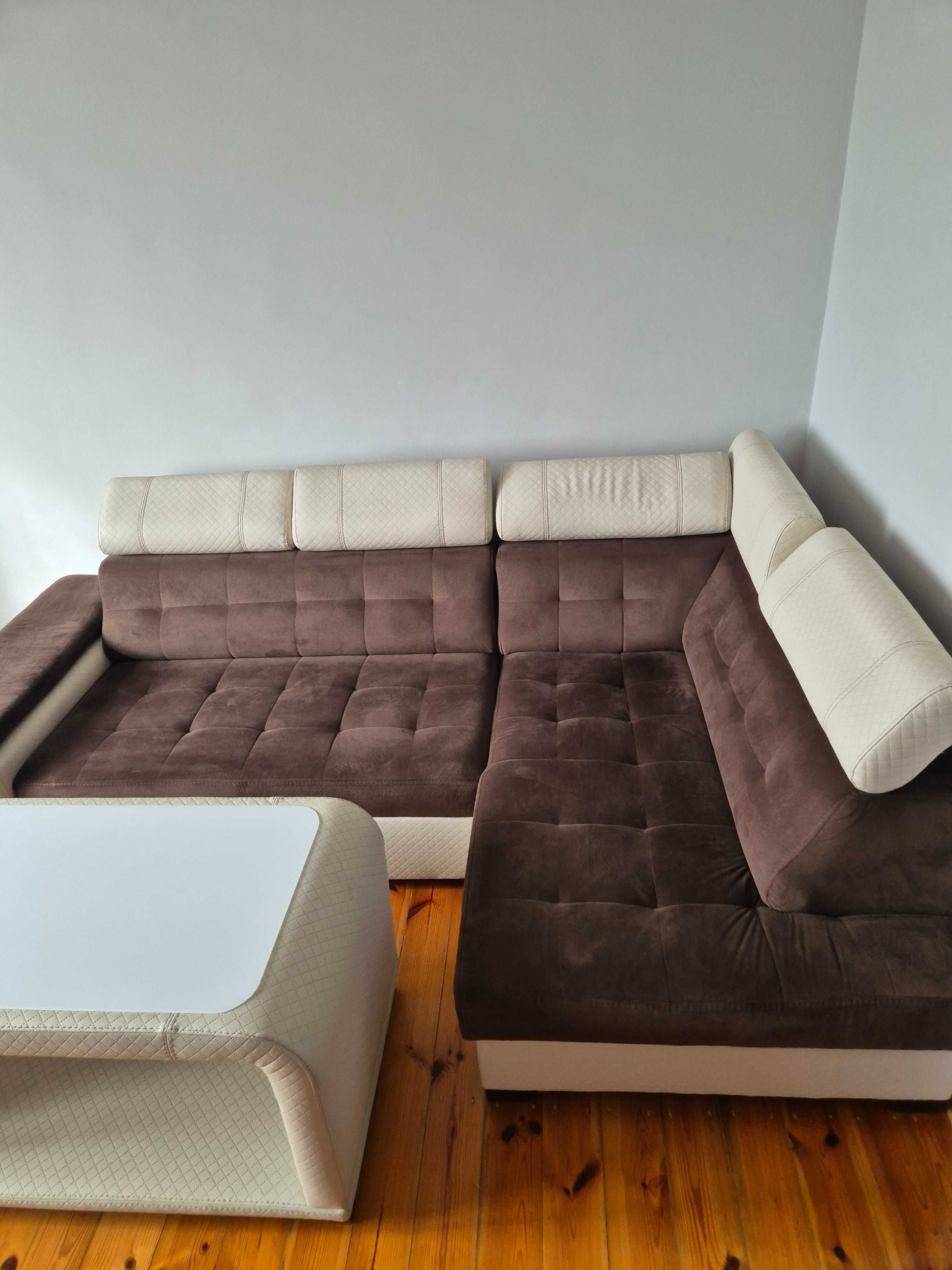 Narożnik stolik komplet