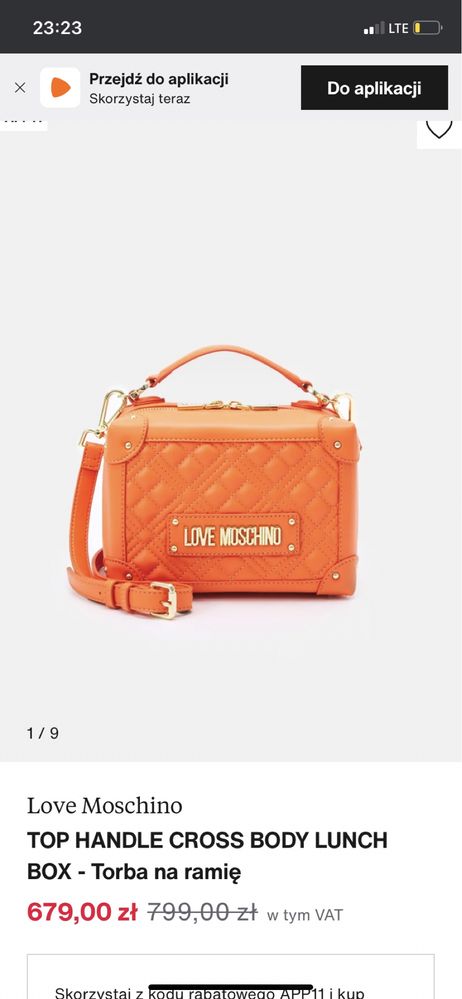 Moschino Love pomaranczowa idealna na lato