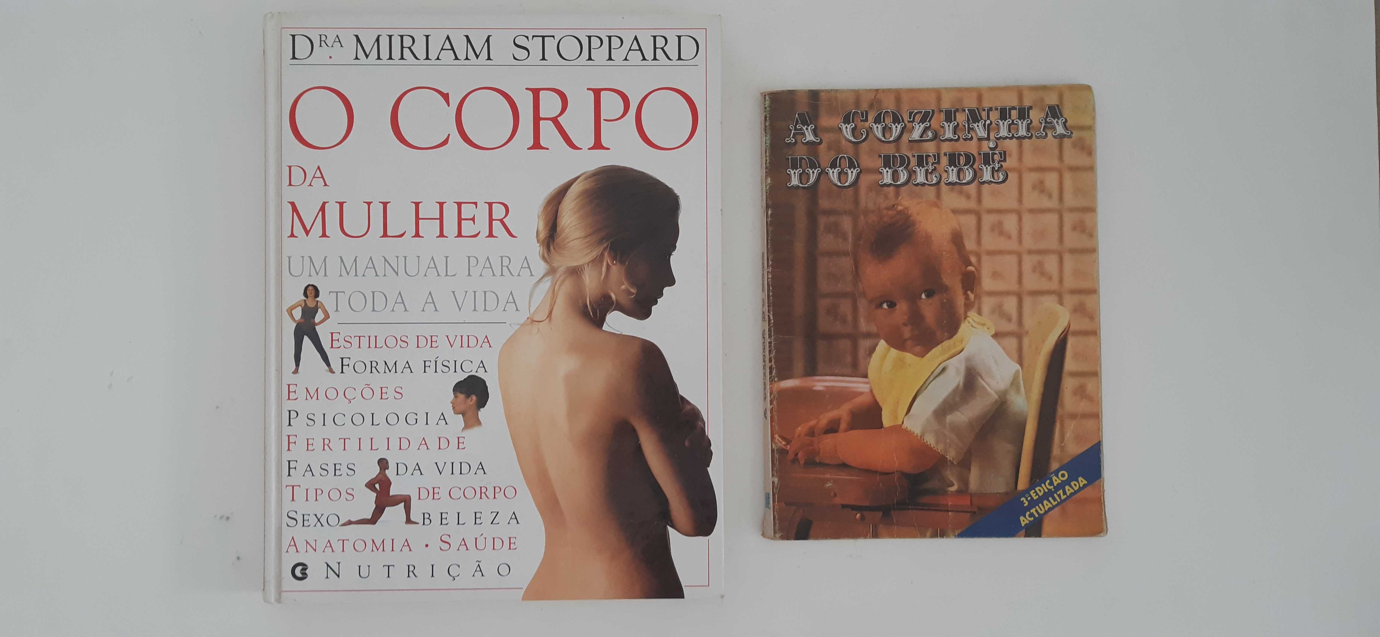 Livros "O Corpo da Mulher" e "A Cozinha do Bebé"