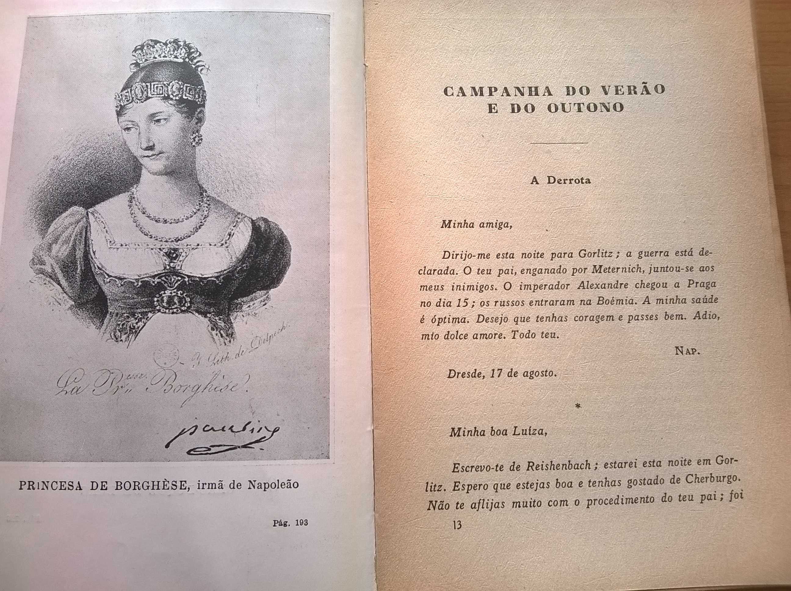 Cartas de Napoleão a Maria Luíza -Comentadas por Carlos de la Ronciere