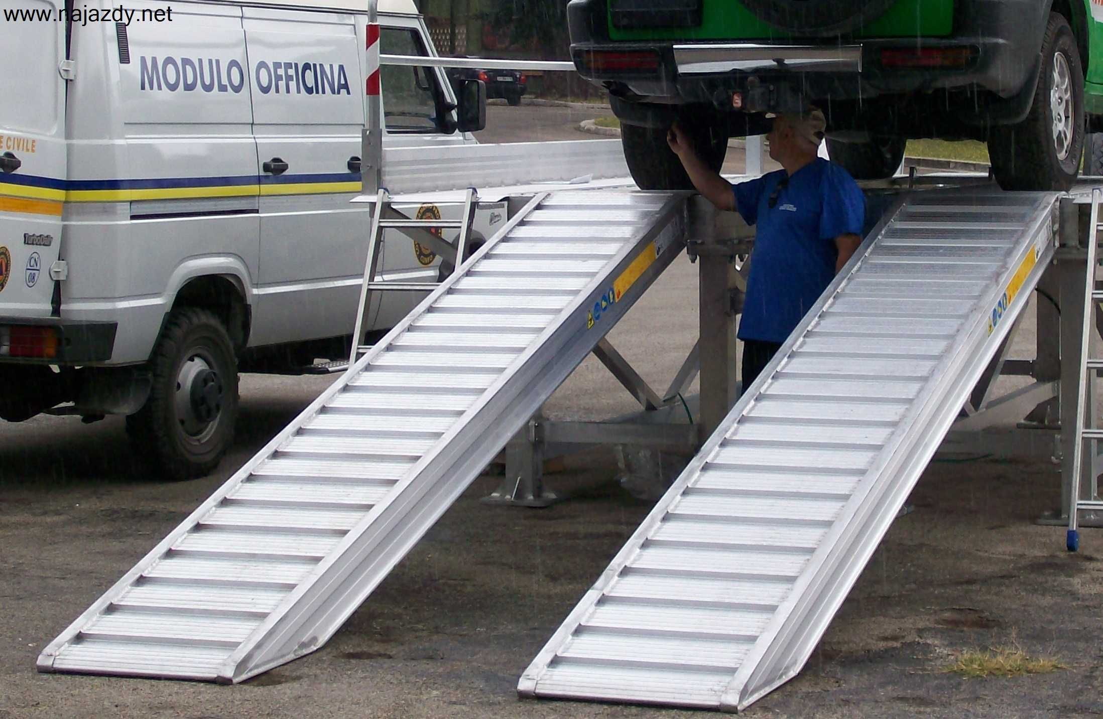 Najazdy Aluminiowe 4m 4,1t Cert CE/Gwarancja/Dostawa 0zł