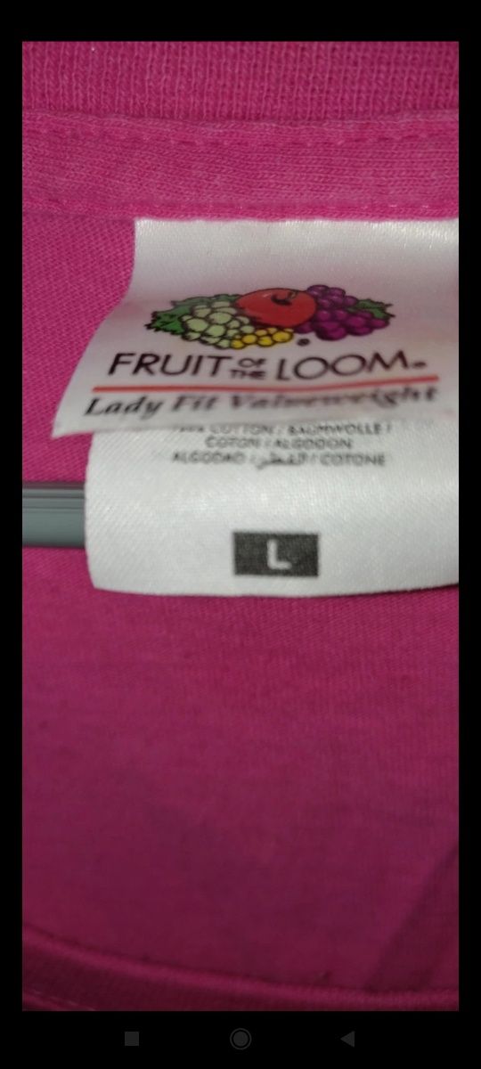 Koszulka t-shirt Fruit of the loom Piękna skromna L