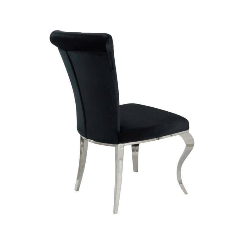 Krzesło glamour Livio Black - zestaw 10 szt