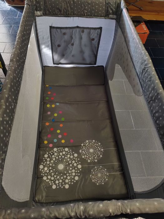 Cama/Berço de viagem Asalvo cinzenta