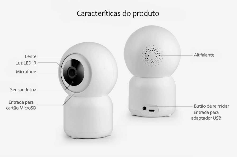 Câmara * FullHD * WiFi * S/Fios * Tuya * SmartLife * CCTV