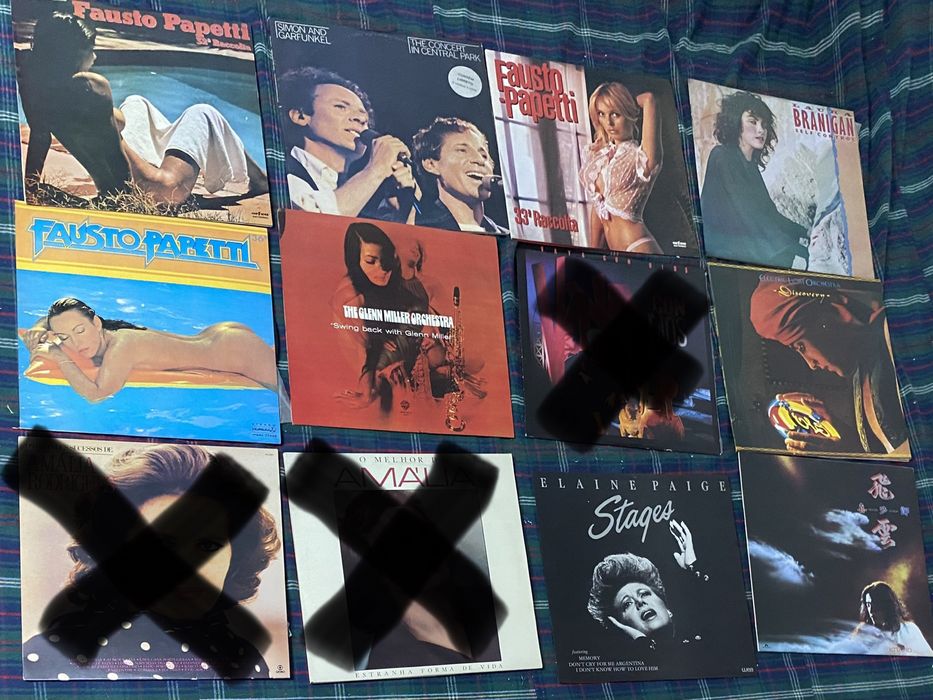 Discos vinil, discos LPs e Singles
