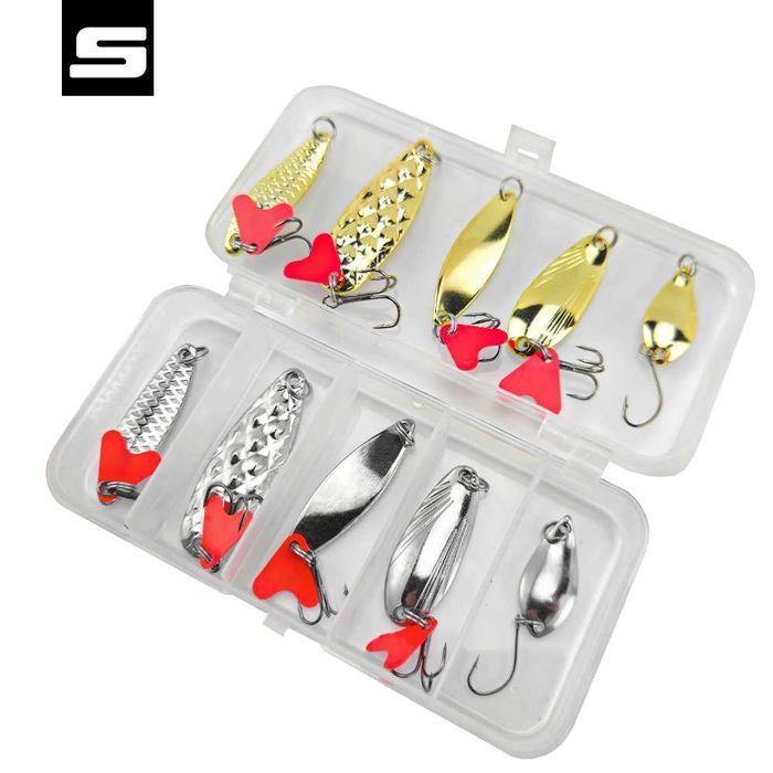Zestaw 10 błystek wahadłowych Sahido SHUTTLE KIT 10