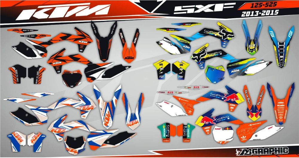 Наклейки KTM SX SXF EXC SMC SMR Кросс 50 65 85 125 250 300 350 450 690