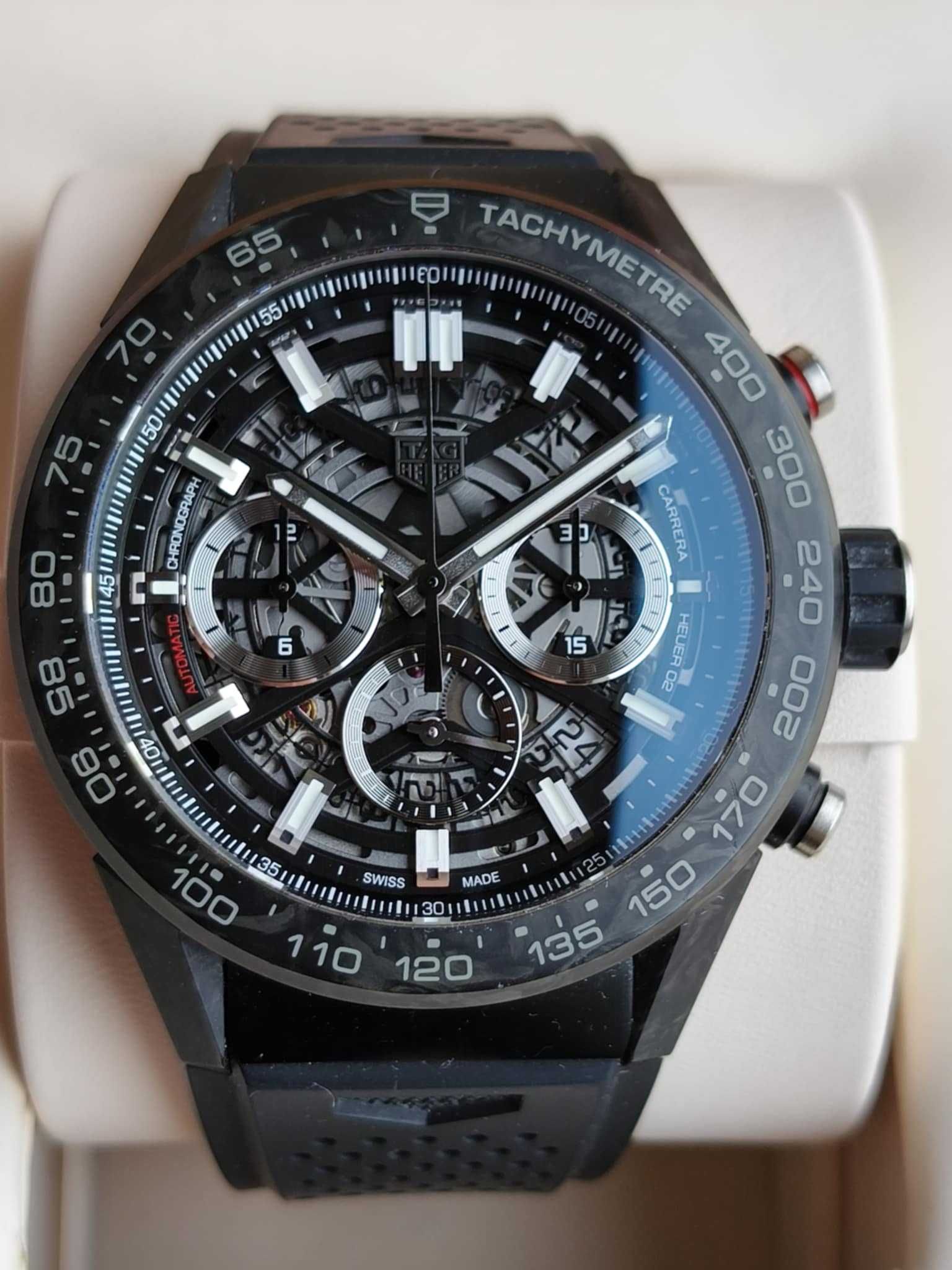TAG Heuer Carrera Calibre Heuer 02 45mm Carbon / Tytan / 2022r